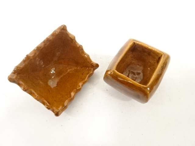  大樋焼　泉喜仙造　家　香合